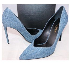 YSL Denim Heel  New With Box
